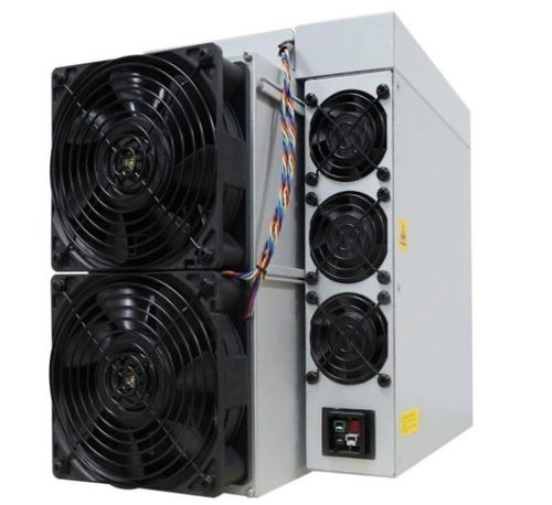 Image of a mining rig with multiple graphics cards.