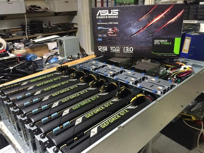 An dynamic view of a state-of-the-art mining rig in action, showcasing its role in cryptocurrency extraction